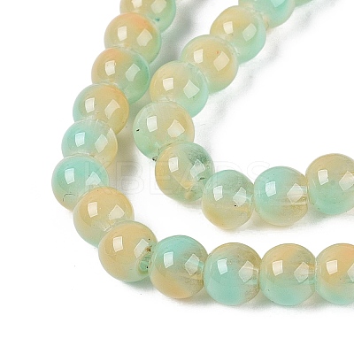 Transparent Glass Imitation Cat Eye Beads Strands GLAA-Q110-01B-10-1