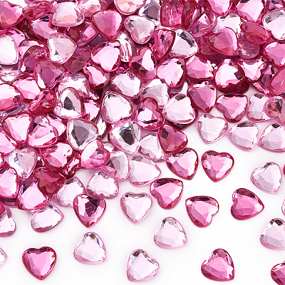 200Pcs 2 Colors Imitation Taiwan Acrylic Rhinestone Cabochons GACR-YW0001-06-1
