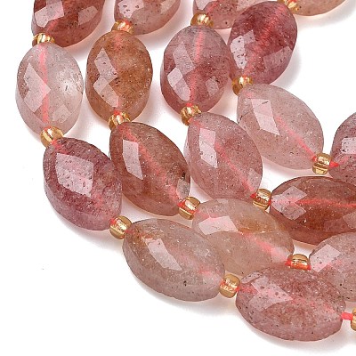 Natural Strawberry Quartz Beads Strands G-A295-A09-01-1