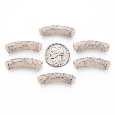 Opaque Crackle Acrylic Beads X-MACR-S372-002N-006-1