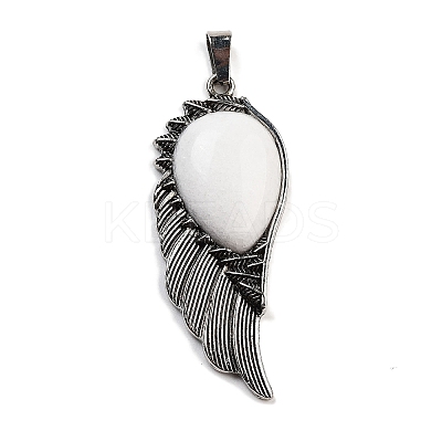 Natural White Jade Big Pendants G-G112-02AS-03-1