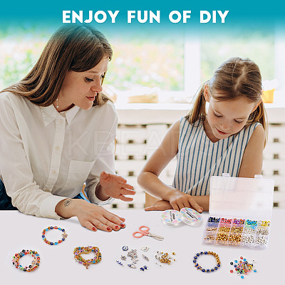 DIY Evil Eye Bracelet Making Kit DIY-TA0004-42-1