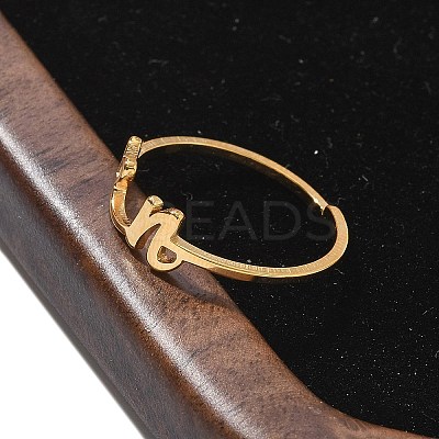 304 Stainless Steel Cuff Rings for Women RJEW-D285-01G-N-1