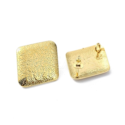 304 Stainless Steel Stud Earring Findings Ion Plating(IP) STAS-L024-002G-01-1