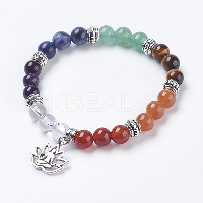 Chakra Jewelry BJEW-G600-01AS-1