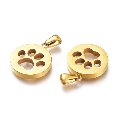 Ion Plating(IP) 304 Stainless Steel Pet Pendants STAS-Z006-15G-1