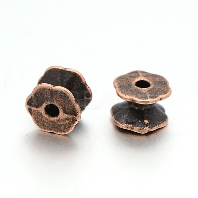 Tibetan Style Double Sided Bead Caps LS-RLF9831Y-NF-1