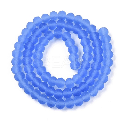 Transparent Glass Beads Strands EGLA-A044-T6mm-MD14-1
