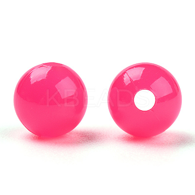 Opaque Plastic Beads LS-X-KY-T005-6mm-625-1