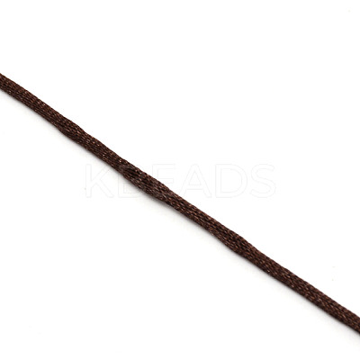 Polyester Satin Rattail Cord OCOR-WH0066-43A-1