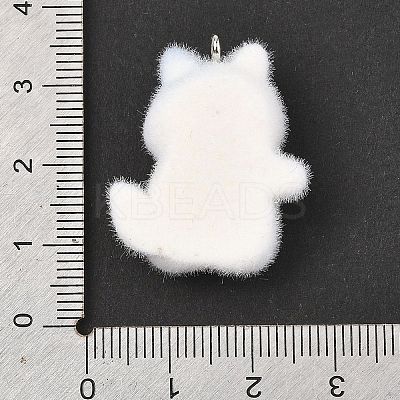 Flocky Resin Pendants FIND-A061-02F-1