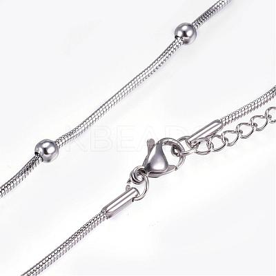 Tarnish Resistant 304 Stainless Steel Bracelets BJEW-D430-01-1