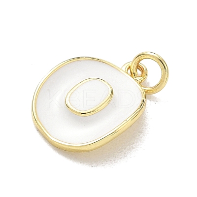Brass Enamel Pendants KK-CBA3F25-06G-1