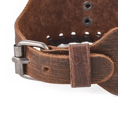 Full Grain Leather Cord Bracelets BJEW-G620-B03-1
