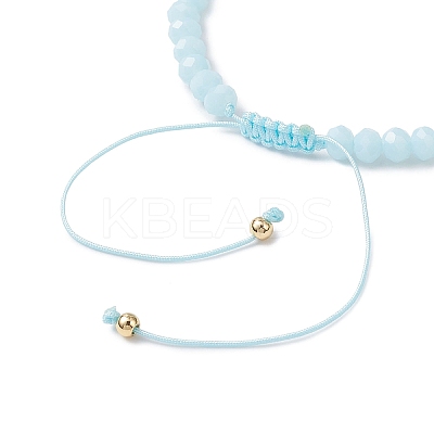 Brass Cubic Zirconia Charm Bracelets BJEW-JB12398-1