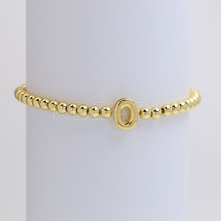 Brass Beaded Stretch Bracelets for Women FS-WG560D0-15-1