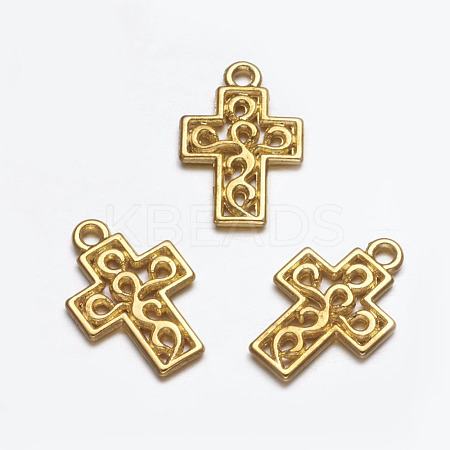 Tibetan Style Alloy Pendants EA0111Y-G-1