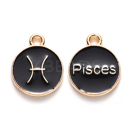 Alloy Enamel Pendants LS-ENAM-S124-01B-08H-1