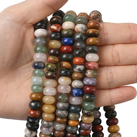 Natural Mixed Gemstone Beads Strands G-A280-A01-03-1
