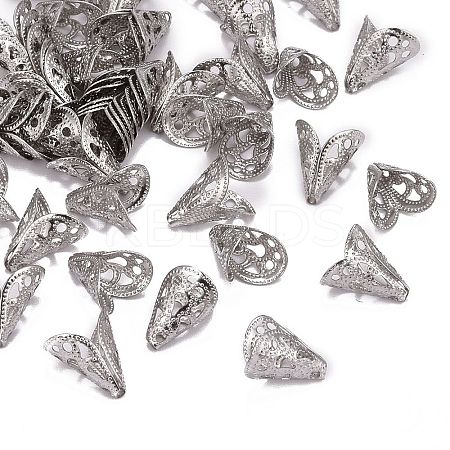 Tarnish Resistant Apetalous 316 Surgical Stainless Steel Cone Bead Caps LS-STAS-M257-02-1