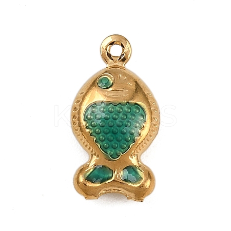 304 Stainless Steel Enamel Pendants STAS-G363-16G-02-1