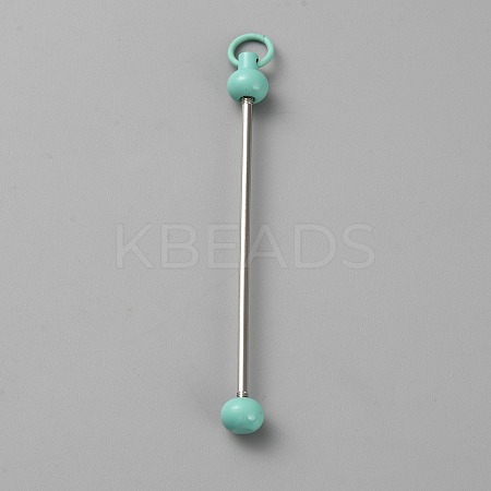 Iron Bar Beadable Keychain for Jewelry Making DIY Crafts IFIN-SZC0005-01A-10-1