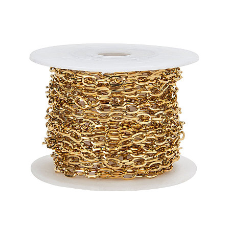 PVD Vacuum Plating 304 Stainless Steel Cable Chains CHS-CJ0001-15G-1