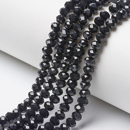Opaque Solid Color Glass Beads Strands LS-EGLA-A034-P6mm-D18-1