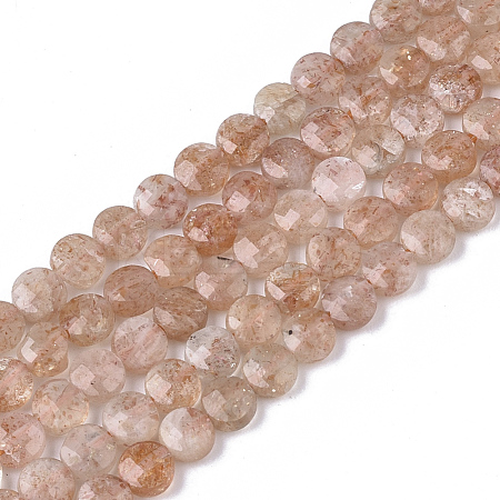 Natural Sunstone Beads Strands G-S362-017-1