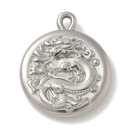 304 Stainless Steel Pendants STAS-Q334-38P-1