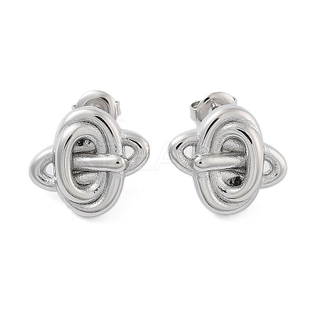 Non-Tarnish 304 Stainless Steel Stud Earrings EJEW-P258-26P-1