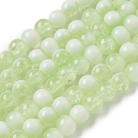 Crackle Glass Beads Strands GLAA-U001-6mm-09-1
