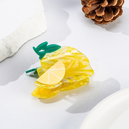 Fruit Cellulose Acetate Claw Hair Clips PW-WGD96B4-02-1