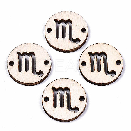 Unfinished Natural Poplar Wood Links Connectors WOOD-S045-139A-07-1