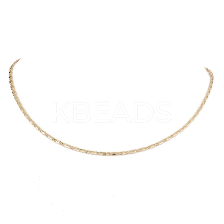 Brass Twisted Link Chain Necklaces NJEW-JN04866-1