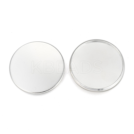 304 Stainless Steel Plain Edge Bezel Cups STAS-E460-10S-25MM-1