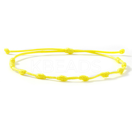 Adjustable Polyester Cord Braided Bracelets for Friendship Couple UP1845-7-1