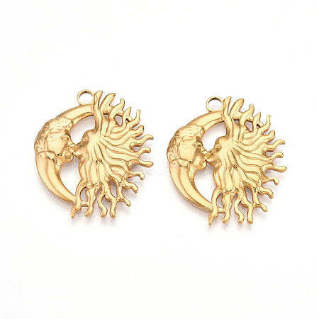 304 Stainless Steel Pendants STAS-N109-92G-1