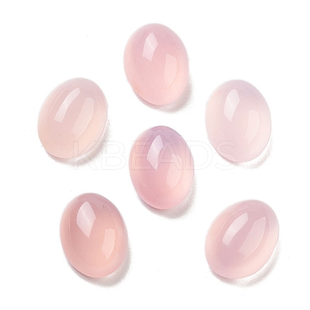 Natural Pink Agate Cabochons G-G145-02A-1