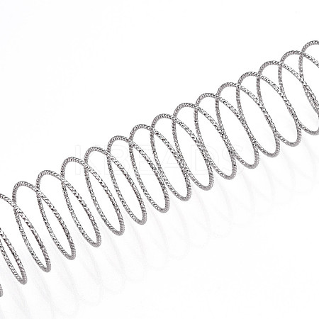 Textured Round Brass Jewelry Wires KK-N258-03P-1