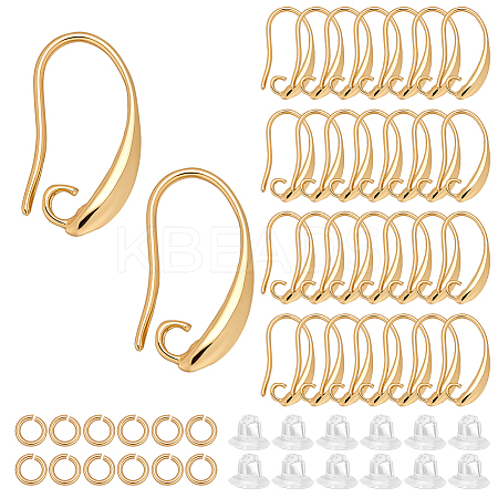 Brass Earring Hooks KK-ME0003-66-1