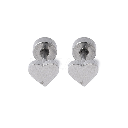 304 Stainless Steel Stud Earrings for Women LS-EJEW-E603-05A-P-1