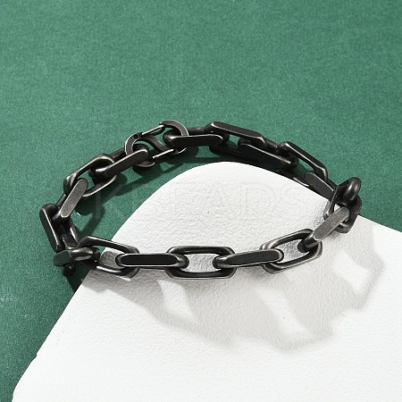 304 Stainless Steel Chain Bracelets for Women Men BJEW-Z143-29AS-1