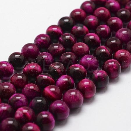 Natural Tiger Eye Bead Strands G-D840-54-10mm-04-1