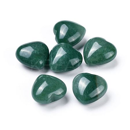 Natural Green Aventurine Heart Love Stone G-K290-16-1