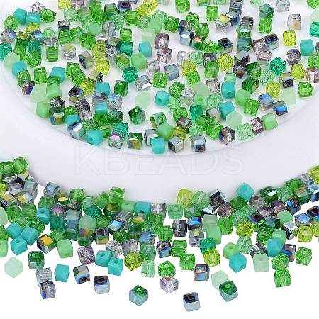 2 Bags Imitation Artificial Crystal Glass Beads GLAA-SZ0001-95B-07-1