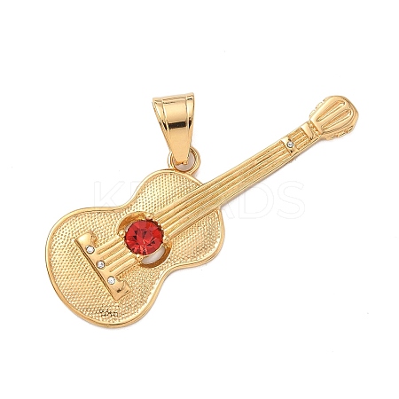 316 Surgical Stainless Steel Rhinestone Big Pendants STAS-P412-01G-1