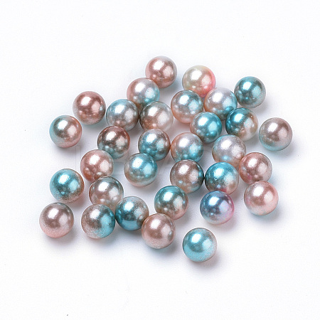 Rainbow Acrylic Imitation Pearl Beads LS-OACR-R065-6mm-A09-1