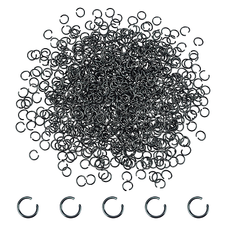 Long-Lasting Plated Aluminum Open Jump Rings ALUM-PH0001-07EB-1
