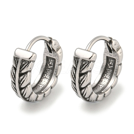 316 Surgical Stainless Steel Hoop Earrings EJEW-D096-09E-AS-1